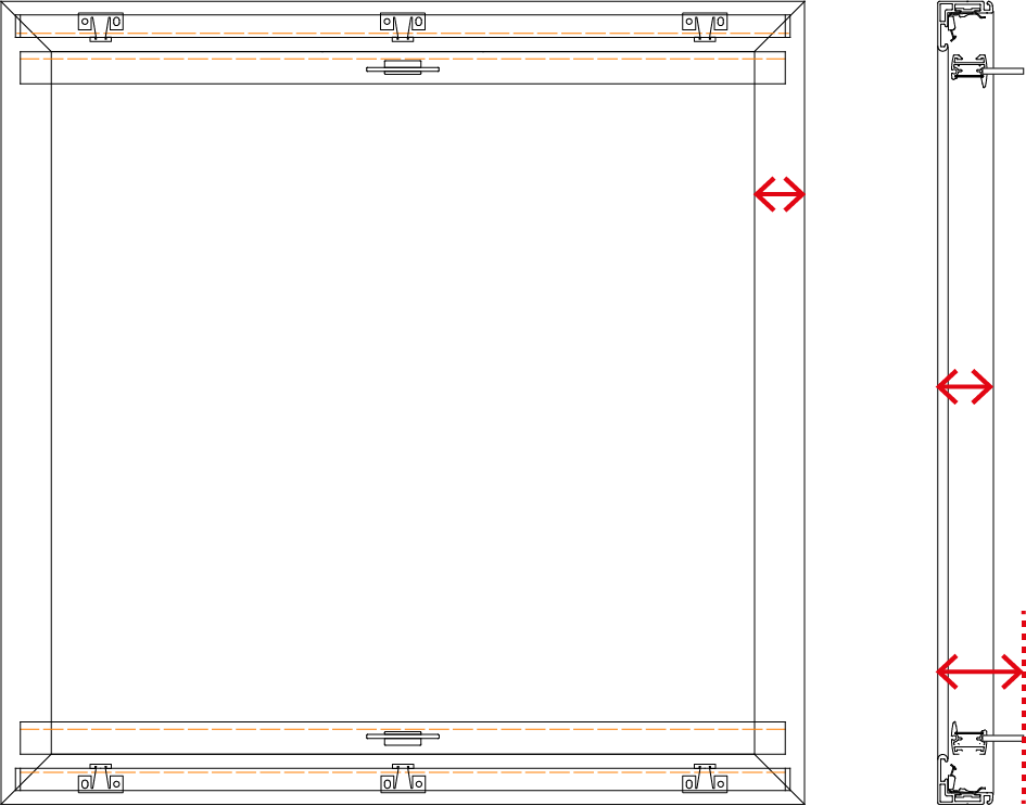 SEAPLEAT Roof Frame dimensions