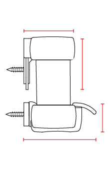 Seapleat Balance Headrail Wall Fix